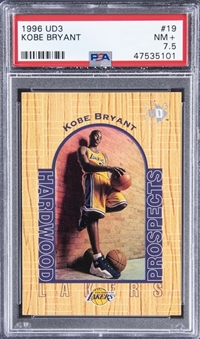 1996-97 Upper Deck UD3 #19 Kobe Bryant Rookie Card - PSA NM+ 7.5 